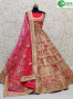 Pink Color Silk Fabric Embroidered Sequance Diamond Work Designer Bridal Lehenga Choli