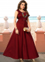 Maroon Color Art Silk Fabric Resham Embroidered Work Designer Readymade Gown