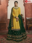 Yellow Color Georgette And Net Fabric Resham Embroidered Work Designer Long Top Lehenga Choli
