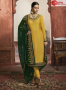 Yellow Color Georgette Fabric Embroidered Resham Work Designer Party Straight Suit