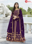 Purple Color Georgette Fabric Embroidered Resham Work Designer Party Anarkali Style Suit