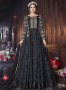 Black Color Organza Fabric Resham Embroidered Work Designer Anarkali Suit