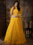 Yellow Color Art Silk Fabric Resham Embroidered Work Designer Wedding Wear Lehenga Choli
