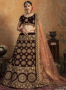 Maroon Color Velvet Fabric Resham Embroidered Work Designer Bridal Wear Lehenga Choli