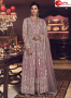 Pastel Pink Color Net Fabric Embroidered Resham Work Designer Long Suit