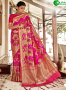 Pink Color Banarasi Silk Fabric Woven Designer Party Wear Saree