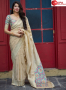 Beige Color Banarasi Silk Fabric Weaving Designer Traditional Party Wear Saree