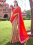 Multi Color Banarasi Silk Fabric Weaving Embroidered Work Designer Traditional Party Wear Saree