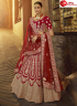 Sparkling Red Color Velvet Fabric Designer Bridal Wear Lehenga Choli