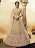 Golden Color Net And Gota Silk Fabric Resham Embroidered Work Designer Bridal Wear Lehenga Choli