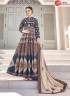 Multi Color Silk Fabric Embroidered Digital Print Work Designer Party Wear Gown