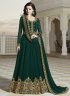 Green Color Georgette Fabric Resham Embroidered Work Designer Anarkali Suit