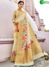 White Color Banarasi Silk Fabric Woven Designer Party Wear Saree