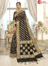 Black Color Banarasi Silk Fabric Weaving Work Designer Party Wear Saree