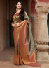 Multi Color Banarasi Silk Fabric Weaving Work Designer Traditional Saree