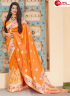 Orange Color Silk Fabric Weaving Designer Traditional Party Wear Saree