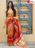 Yellow Color Silk Fabric Weaving Designer Traditional Party Wear Saree