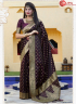 Purple Color Silk Fabric Weaving Work Designer Traditional Party Wear Saree