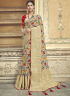 Multi Color Art Silk Fabric Weaving Embroidered Work Designer Traditional Party Wear Saree